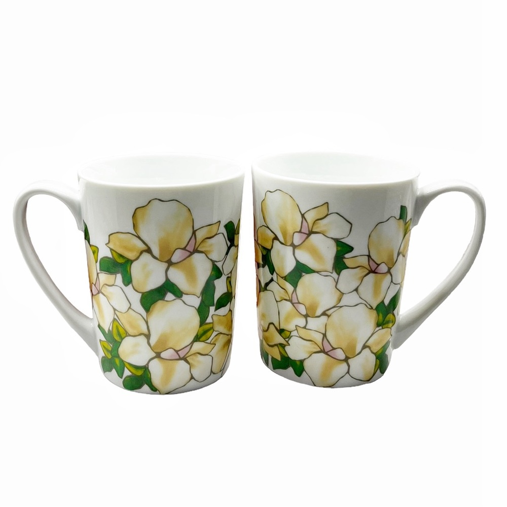 🆕 Set of 2 The Met Tiffany Hibiscus Mugs